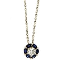  -  - Collar Crivelli Mujer ZAFFIRO in Oro Zaffiro 0.60 Ct 888NS - 888NS